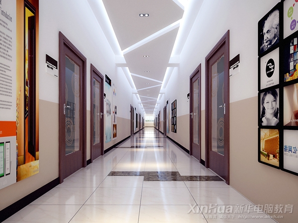 大學(xué)生創(chuàng)業(yè)基地走廊設(shè)計效果圖